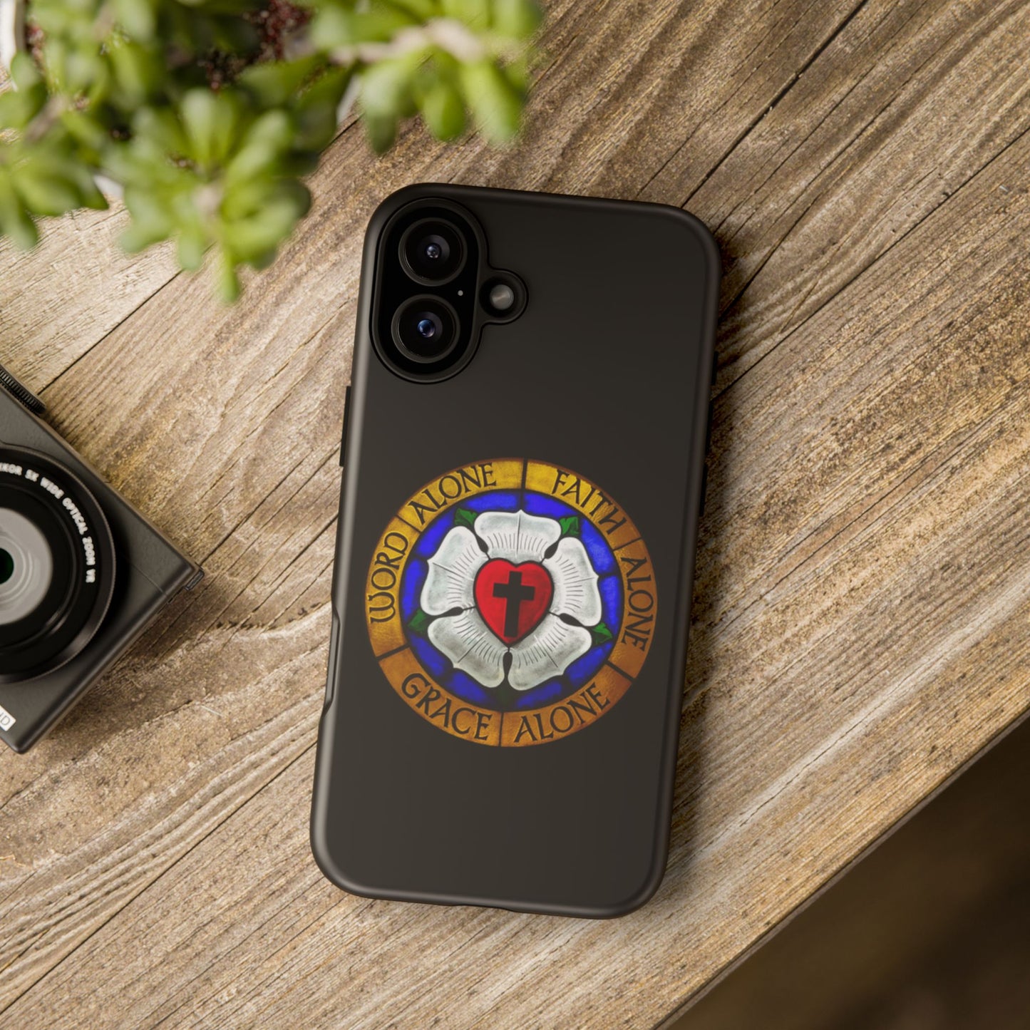 Luther Rose Black Tough Phone Case