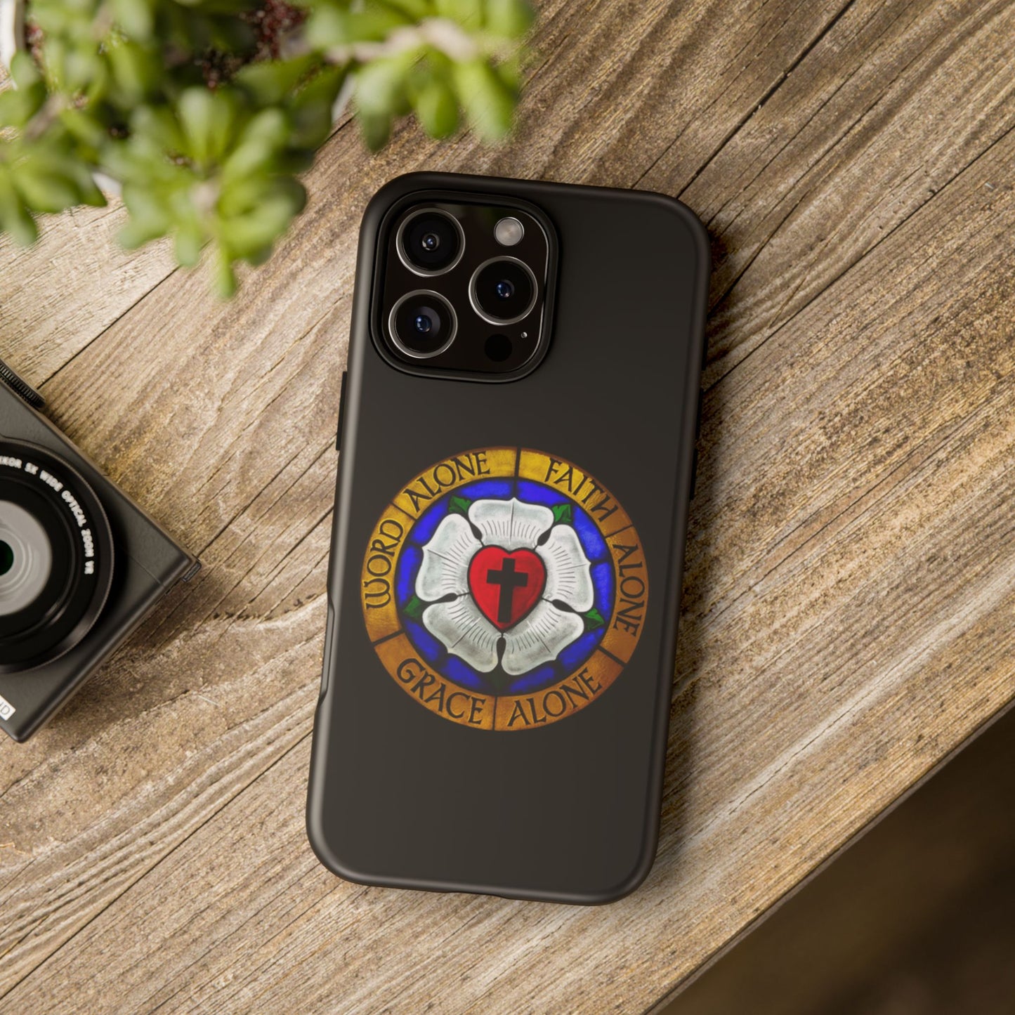 Luther Rose Black Tough Phone Case