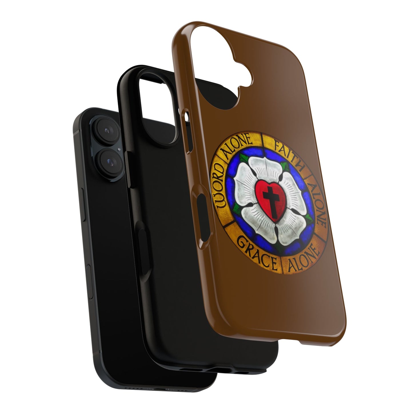 Brown Luther Rose Tough Phone Case