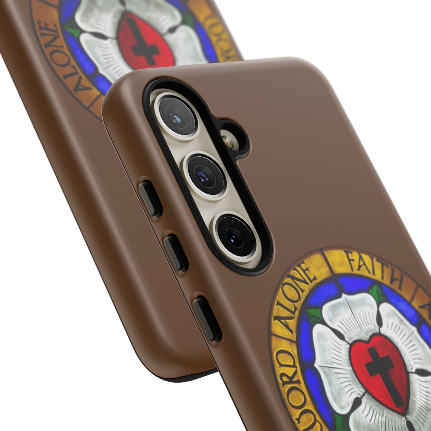 Brown Luther Rose Tough Phone Case