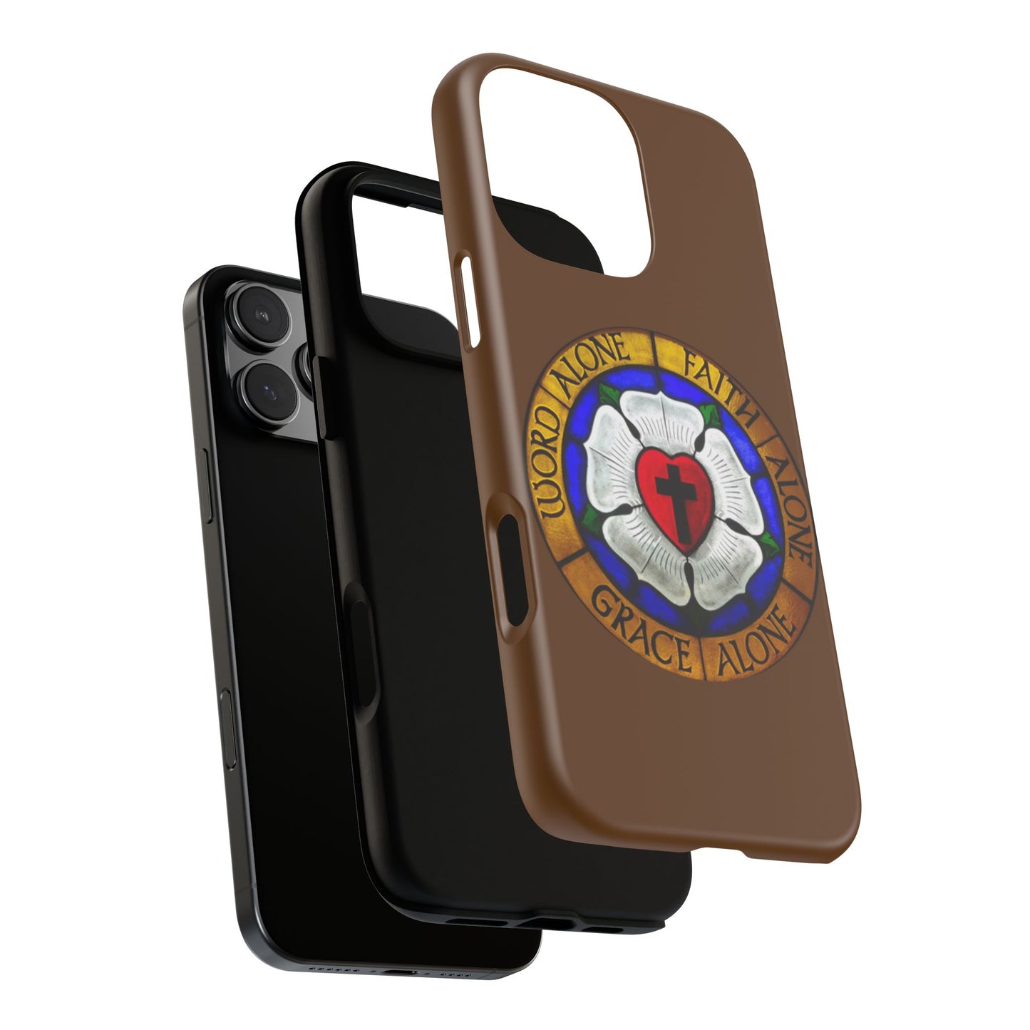 Brown Luther Rose Tough Phone Case
