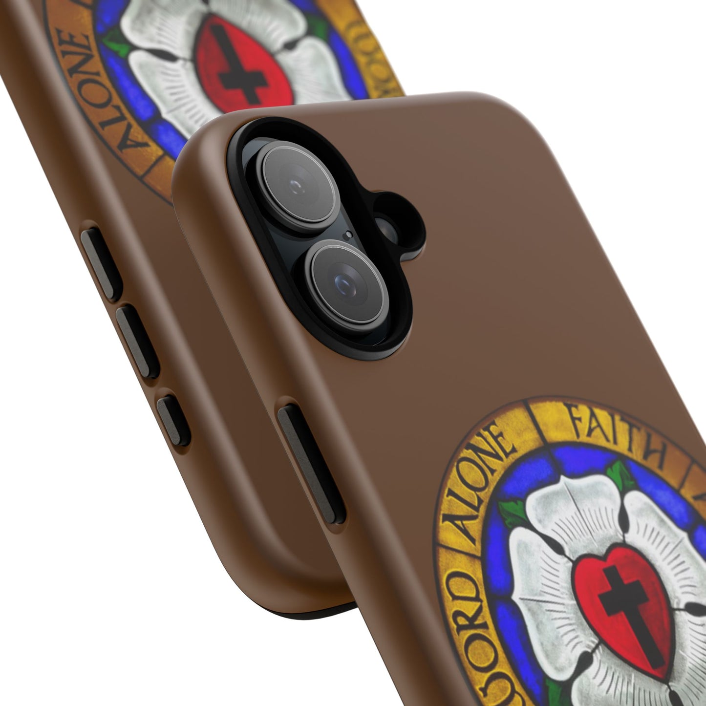Brown Luther Rose Tough Phone Case