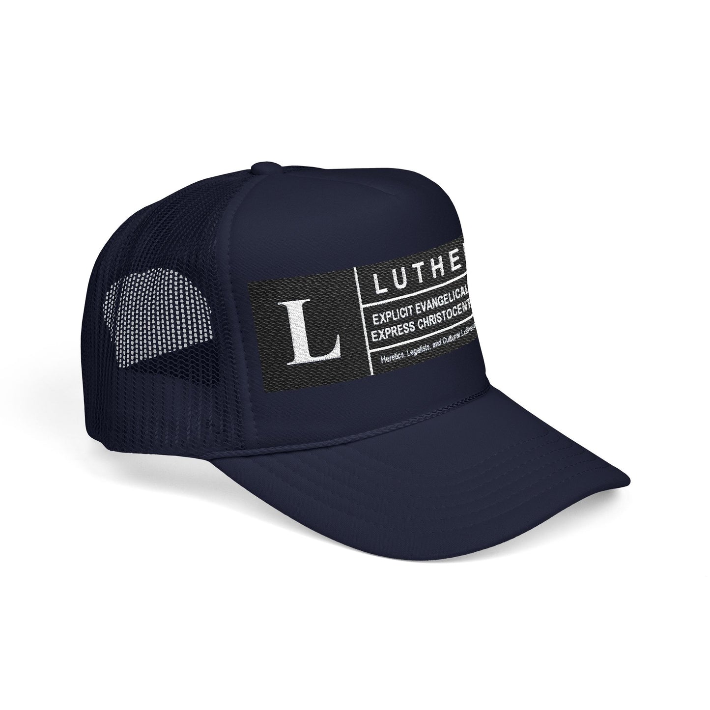 Lutheran description Embroidered Foam Trucker Hat