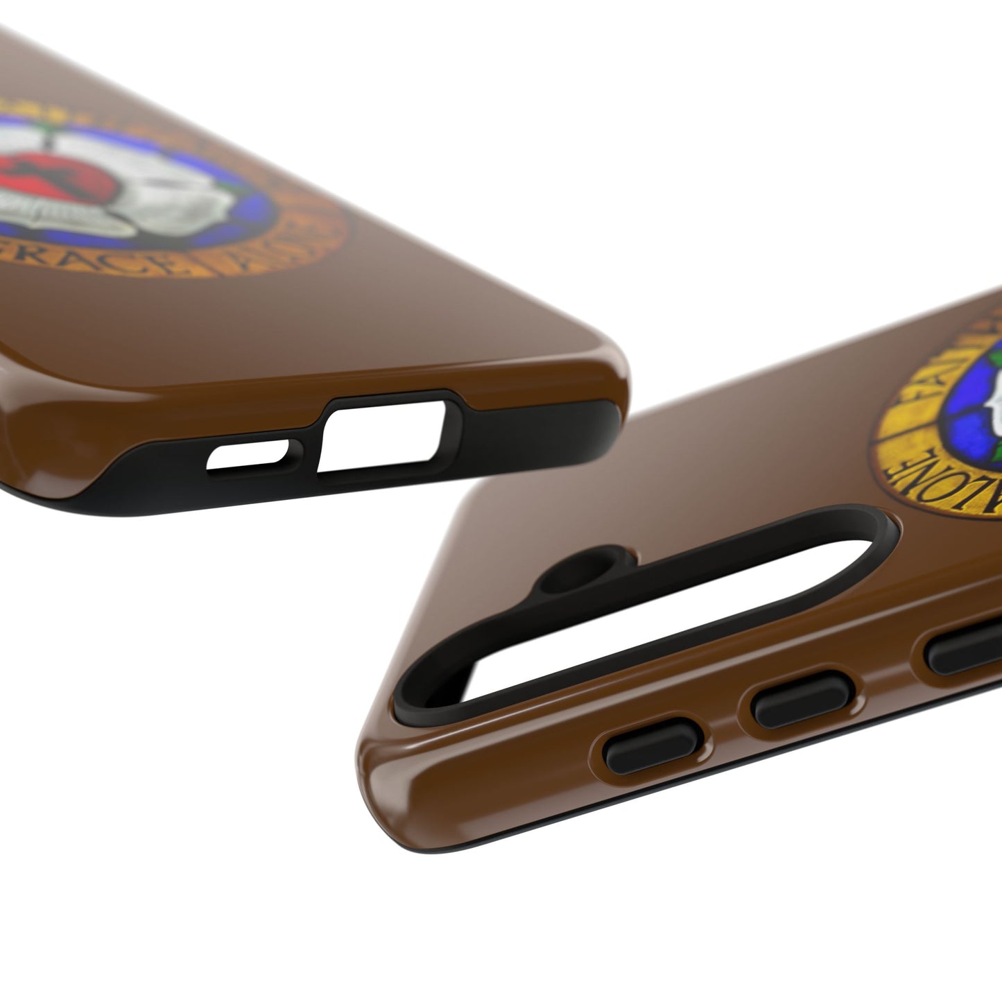 Brown Luther Rose Tough Phone Case