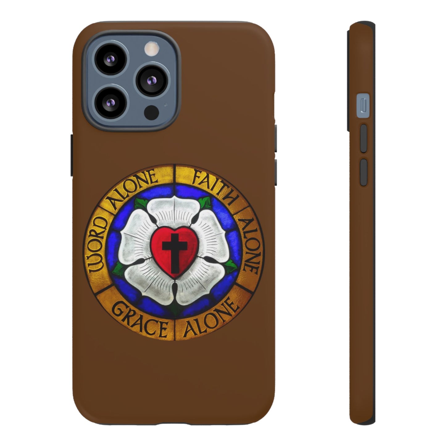 Brown Luther Rose Tough Phone Case