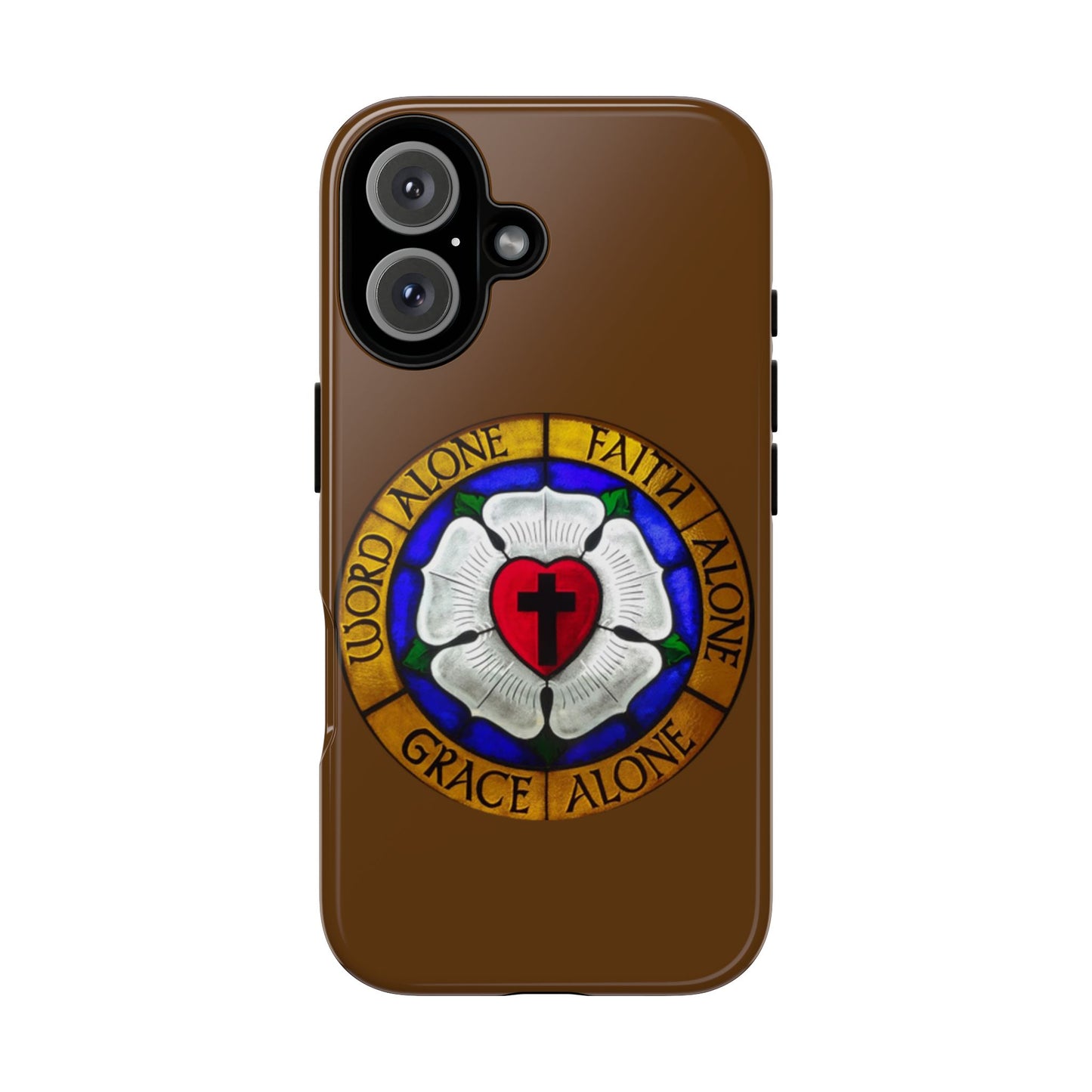 Brown Luther Rose Tough Phone Case