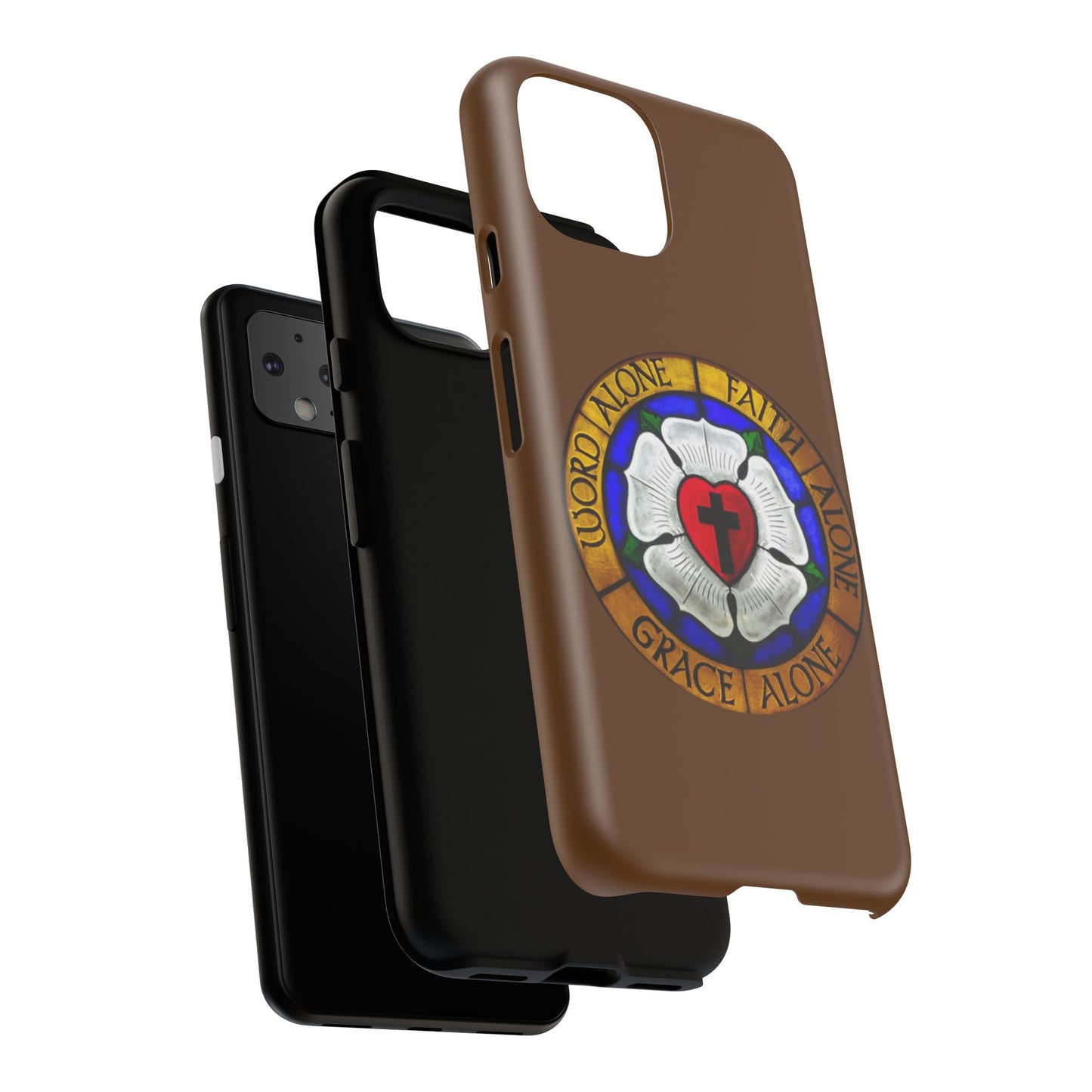 Brown Luther Rose Tough Phone Case